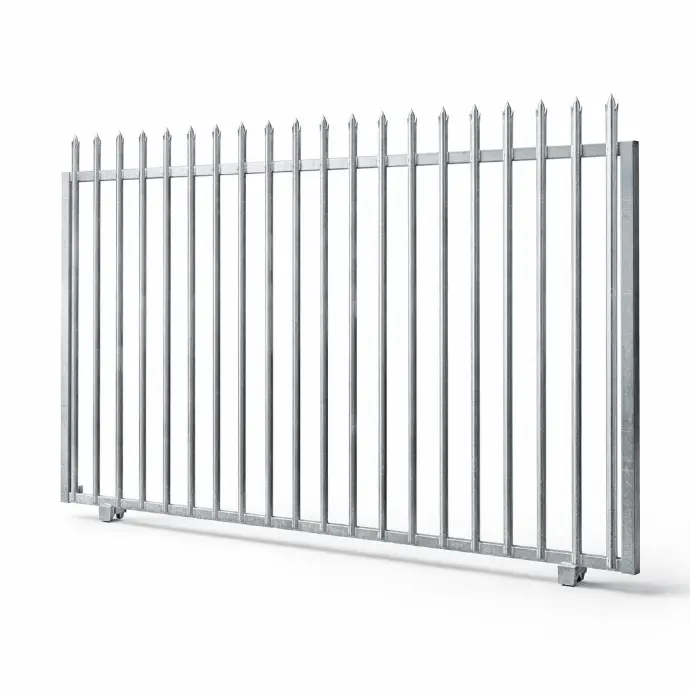 Galvanized Palisade Gate 4m x 1.8m