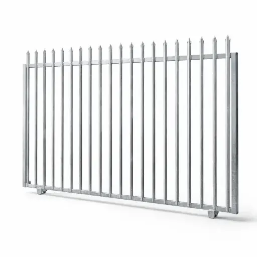 Galvanized Palisade Gate 4m x 1.8m